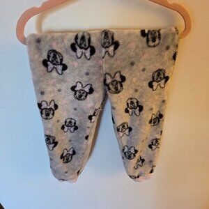 Disney Minnie Mouse Plush Pajama Pants - Size XXXS/3T - Grey